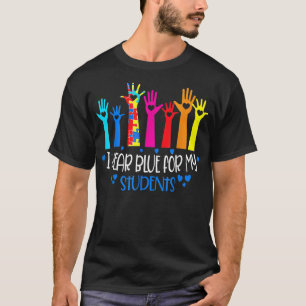 Camiseta Uso Azul Para Mis Estudiantes Maestros Autismo Awa