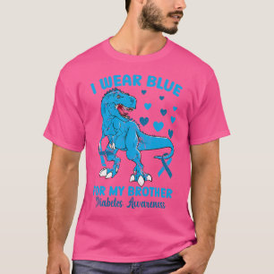 Camiseta Uso Azul Por Conciencia De Mi Hermano Dinosaurio D