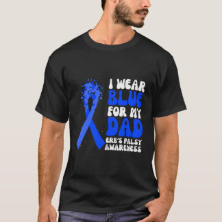 Camiseta Uso Azul Por La Cinta De Conciencia De Mi Papá Erb