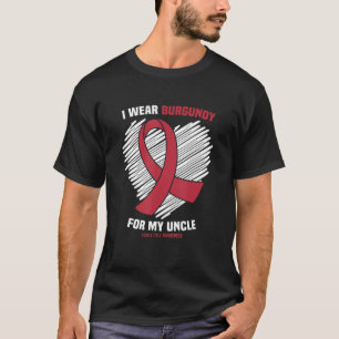 Camiseta Uso Borgoña Para Concienciar A Mi Tío Célula De En