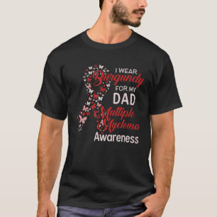 Camiseta Uso Borgoña para mi papá con Mieloma Múltiple Awar