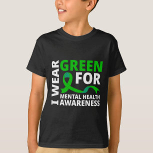 Camiseta Uso Camisas De Cinta Verde Para Awaren De Salud Me