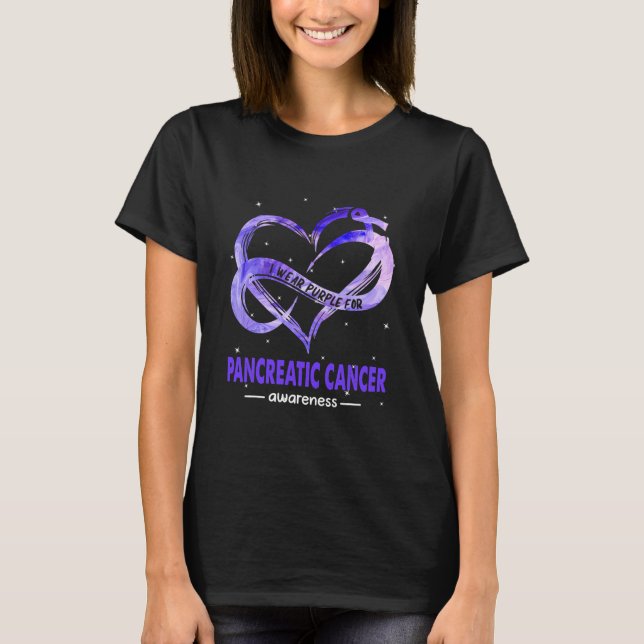 Camiseta Uso Cáncer Púrpura Pancreático (Anverso)