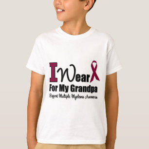 Camiseta Uso Cinta De Borgoña Para Mi Abuelo