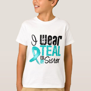 Camiseta Uso Cinta Verde azulada Para Mi Hermana