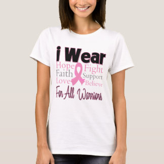 Camiseta Uso Collage Rosa Para Todos Los Guerreros Cáncer D
