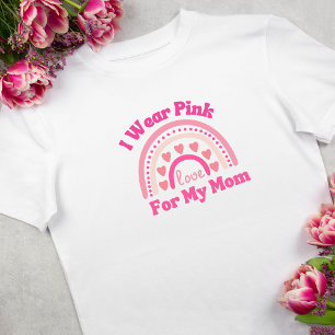 Camiseta Uso Conciencia Sobre El Cáncer De Mama Rosa