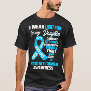 Camiseta Uso Conciencia Sobre El Cáncer De Próstata Azul 