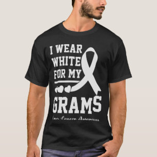 Camiseta uso de blanco mi familia de concientización sobre