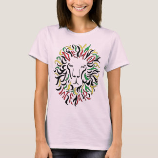 Camiseta Uso de demostración: Rasta Lion- (mujeres orgánica
