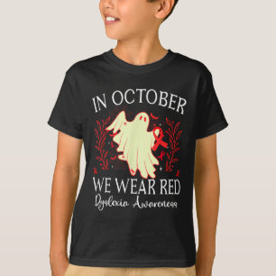 Camiseta Uso Dislexia Roja Mes De Conciencia Dyslexia 2