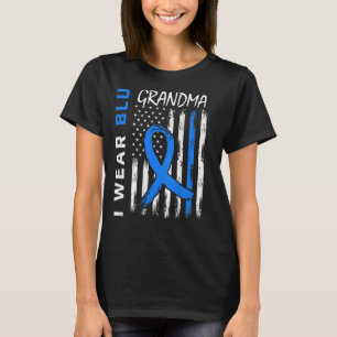 Camiseta Uso el azul para la bandera de concienciación sobr