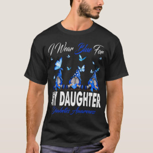 Camiseta Uso el azul para mi hija Diabetes Gno de Concienci