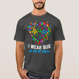 Camiseta Uso el azul para mi hijo Autism Awareness Mes