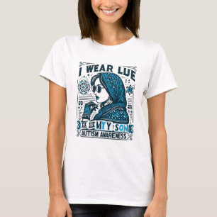 Camiseta Uso el azul para mi hijo - Conciencia de autismo p