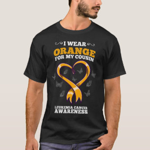 Camiseta Uso el Blog Naranja Primo Leucemia Cáncer Concienc