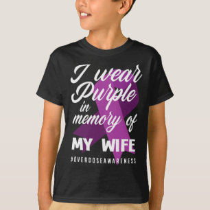 Camiseta Uso El Púrpura En Memoria De Mi Esposa Sobredosifi