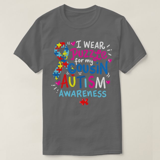 Camiseta Uso El Rompecabezas Para Mi Autismo Consciente Del (Diseño del anverso)