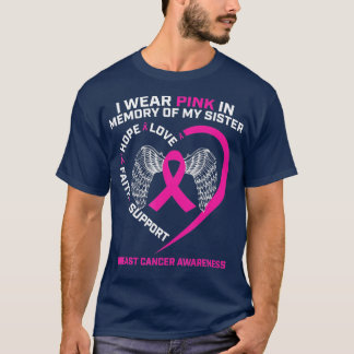 Camiseta Uso El Rosa En Memoria Del Cáncer De Mama De Mi He