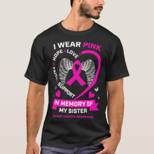 Camiseta Uso El Rosa En Memoria Del Cáncer De Mama De Mi He