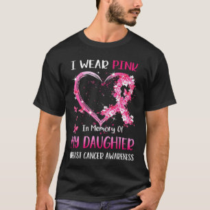 Camiseta Uso El Rosa En Memoria Del Cáncer De Mama De Mi Hi