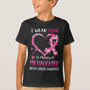 Camiseta Uso El Rosa En Memoria Del Cáncer De Mama De Mi Hi