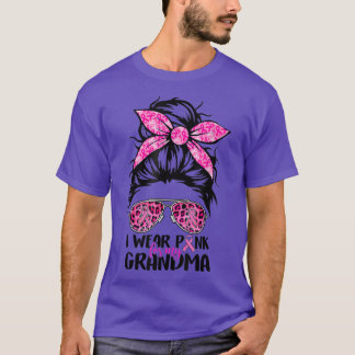 Camiseta Uso El Rosa Para Mi Abuela Desordenado Cáncer De M