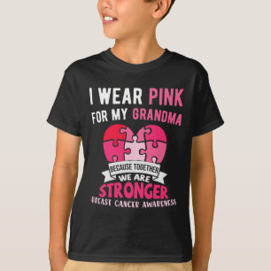 Camiseta Uso El Rosa Para Mi Abuela Elefante Cáncer De Mama