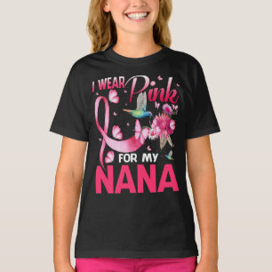 Camiseta Uso El Rosa Para Mi Cáncer De Mama De Nana Humming