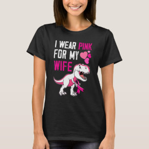 Camiseta Uso El Rosa Para Mi Sobreviviente Trex Dinosaur Pi