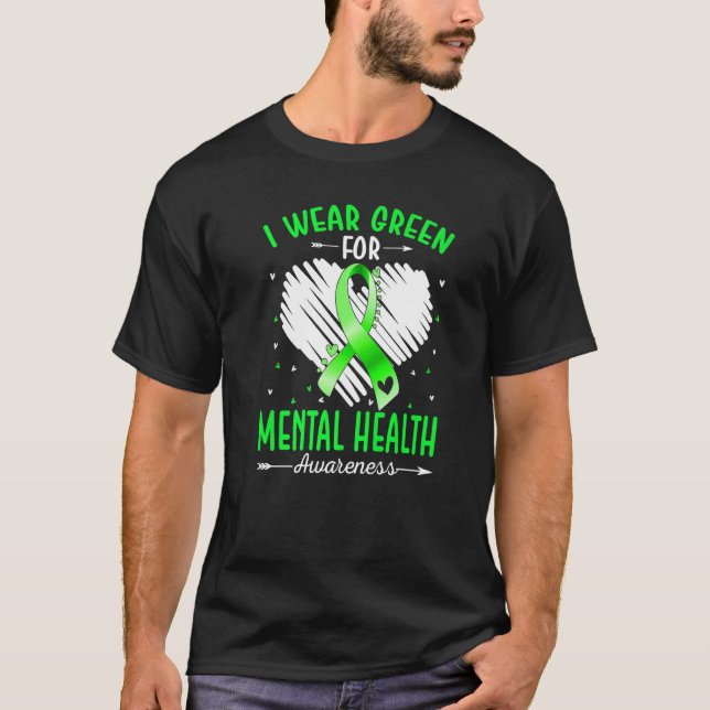 Camiseta Uso El Verde Para Concienciar Sobre La Salud Menta (Anverso)