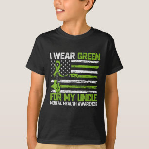 Camiseta Uso El Verde Para Concienciar Sobre La Salud Menta