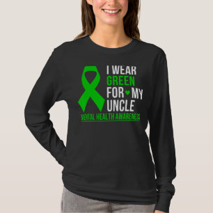 Camiseta Uso El Verde Para Concienciar Sobre La Salud Menta