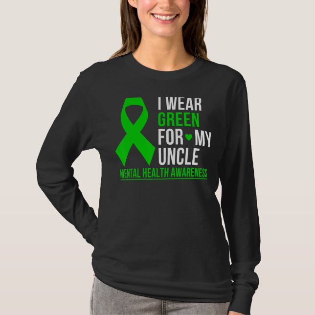 Camiseta Uso El Verde Para Concienciar Sobre La Salud Menta (Anverso)