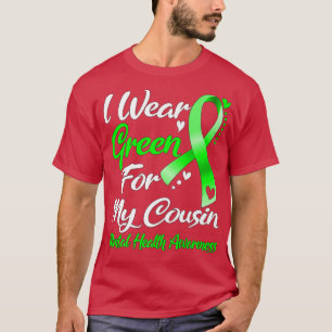Camiseta Uso El Verde Para Concienciar Sobre La Salud Menta