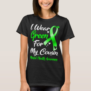 Camiseta Uso El Verde Para Concienciar Sobre La Salud Menta