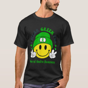 Camiseta Uso El Verde Para Concienciar Sobre La Salud Menta