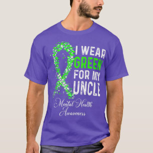 Camiseta Uso El Verde Para Concienciar Sobre La Salud Menta