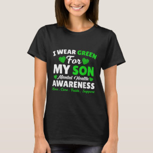 Camiseta Uso El Verde Para Concienciar Sobre La Salud Menta