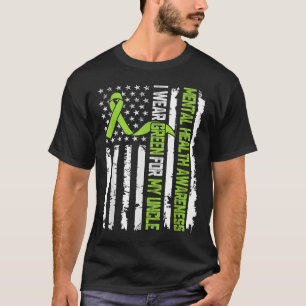 Camiseta Uso El Verde Para Concienciar Sobre La Salud Menta
