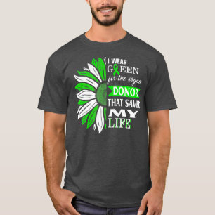 Camiseta Uso El Verde Para Donante De Órganos Que Salvó M