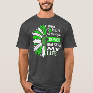 Camiseta Uso El Verde Para Donante De Órganos Que Salvó Mi 