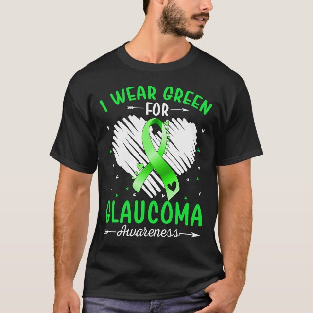 Camiseta Uso El Verde Para La Conciencia De GLAUCOMA (Anverso)