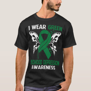 Camiseta Uso el verde para la conciencia de la dePRESIÓN in