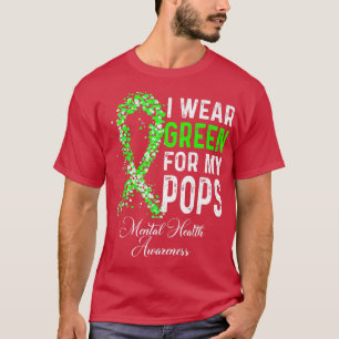 Camiseta Uso El Verde Para La Conciencia De La Salud Mental