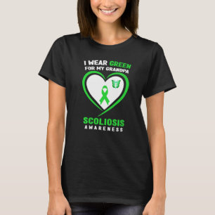 Camiseta Uso El Verde Para La Conciencia Sobre La Escoliosi
