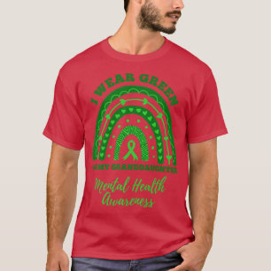 Camiseta Uso El Verde Para La Salud Mental De Mi Nieta