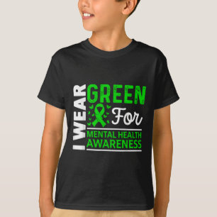 Camiseta Uso El Verde Para La Salud Mental S El Mes De Conc