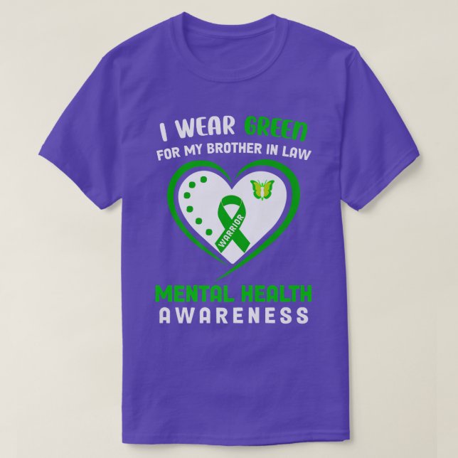 Camiseta Uso El Verde Para Mi Hermano En Derecho - Salud Me (Diseño del anverso)