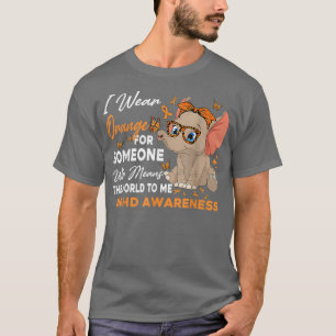 Camiseta Uso Elefante De Gafas De Concienciación Sobre El T